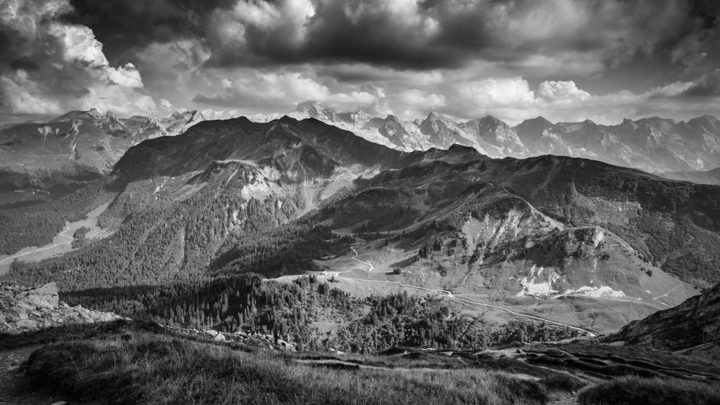 France, Haute-Savoie, Vue depuis le Grand-Bornand